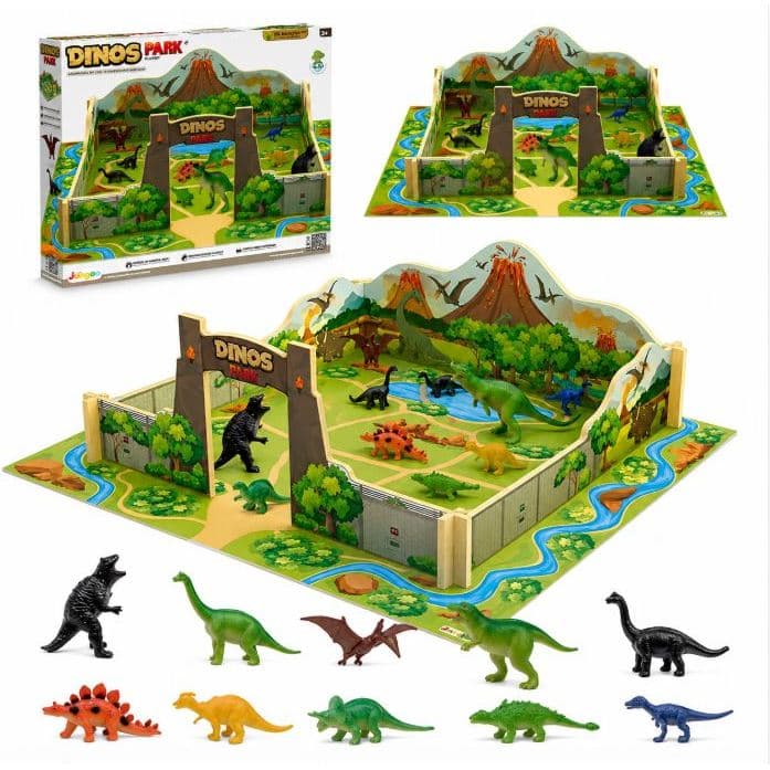 Parque de Dinossauros, Brinquedo em Madeira MDF Junges