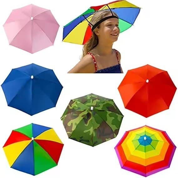 Cabeça guarda-chuva chapéu crianças adulto chapéu de pesca guarda-chuva tamanho grande das mulheres dos homens ao ar liv