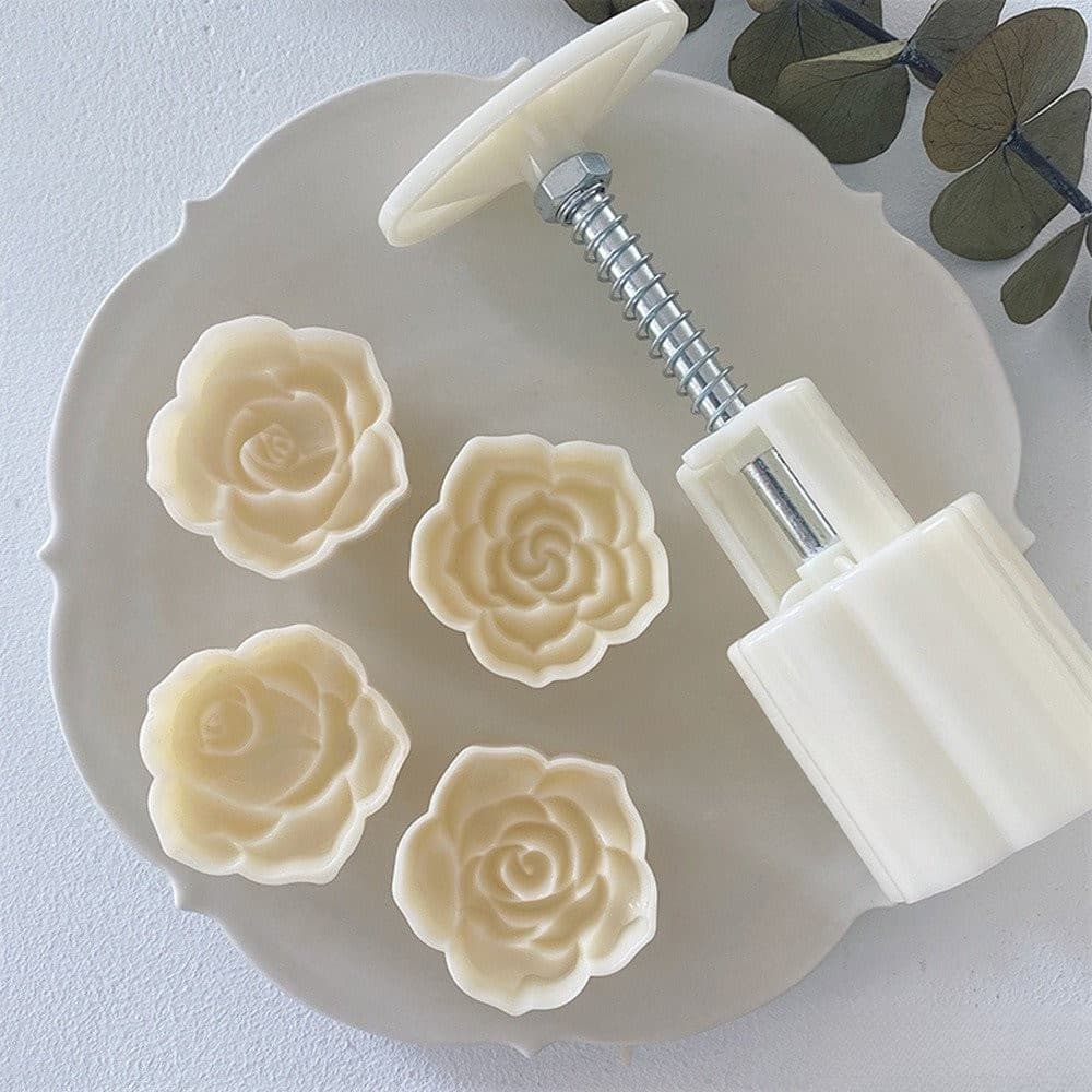 Dispositivo Pop-up de doces/4 peças 30g/50g molde em forma de rosa adequado para decoração de dia dos namorados/faça voc