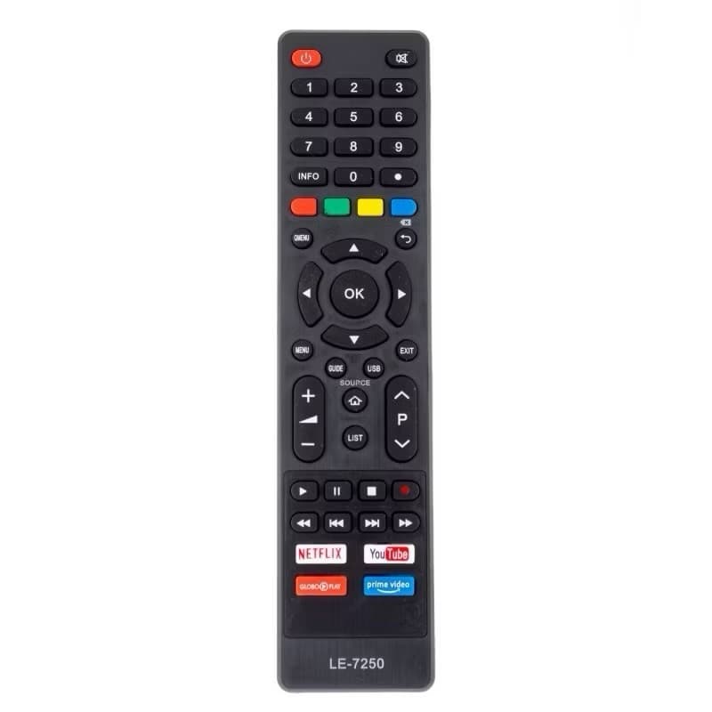 Controle Remoto Compatível com TV Philco Universal 4k Smart Netflix / Youtube / Globplay LE-7250