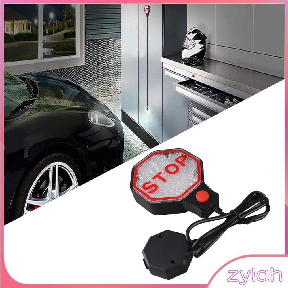 zylah.br Sensor de estacionamento de garagem ajustável Assistente de sinal de parada LED com display vermelho amarelo