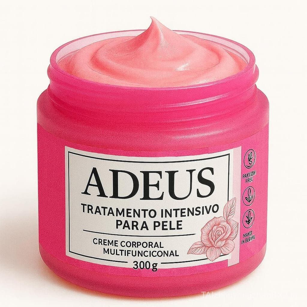 Creme Firmador ADEUS Pink - Creme corporal anticelulite e anti-estrias contendo extrato de melamina e ingredientes de al