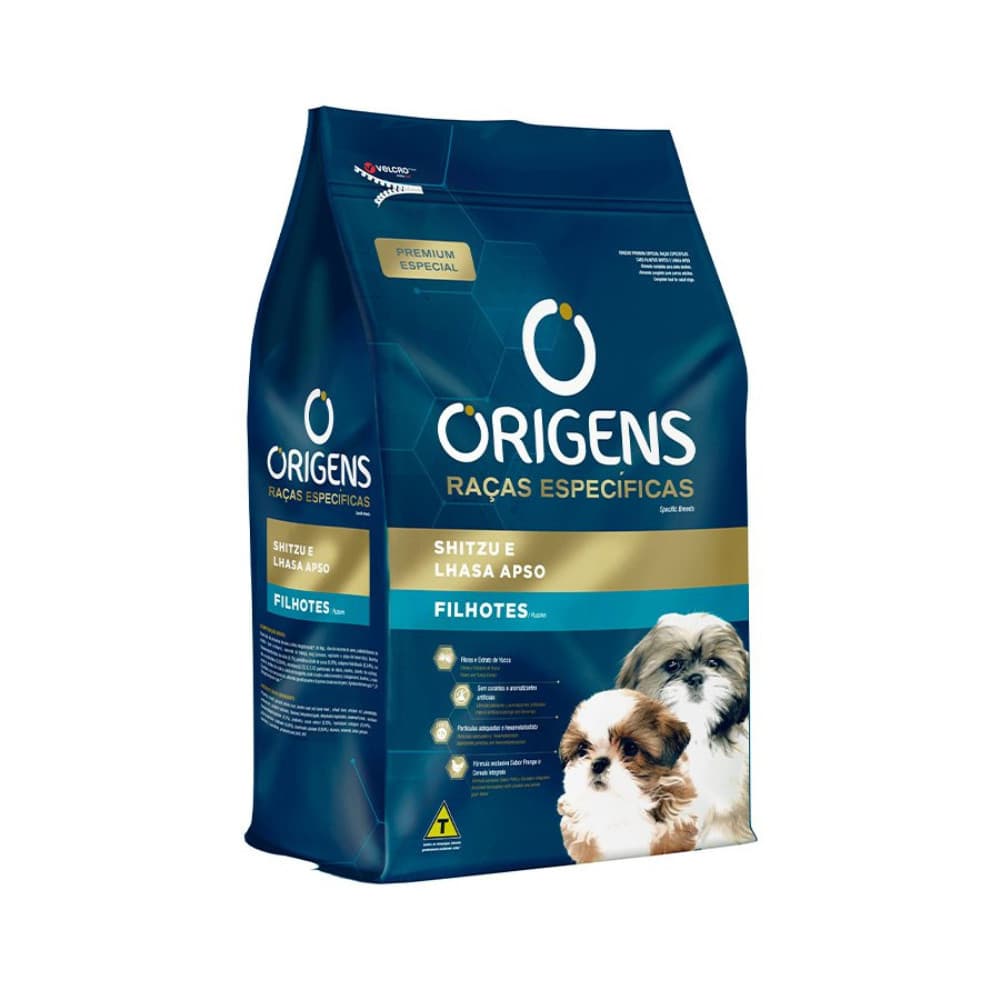 Ração para cães filhotes Origens Raça Específica Shih Tzu e Lhasa Apso - 1kg