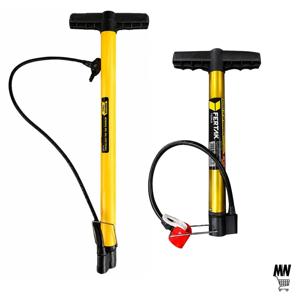 Bomba Para Encher Pneu De Carro Moto E Bike de 30Cm E 50cm