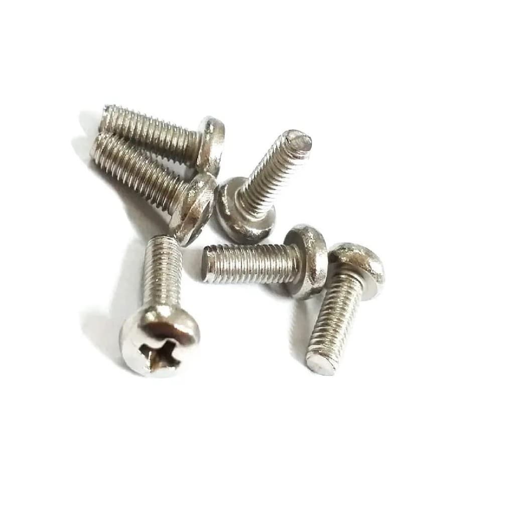 Parafuso Cabeça Panela Phillips M3 X 8mm Inox Com 20 Peças