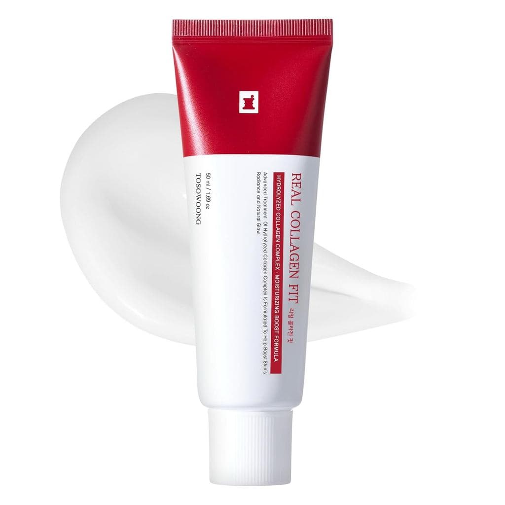 TOSOWOONG Real Collagen Fit, Máscara Facial Hidrolisada de Colágeno, Máscara Facial Removível para elasticidade, Hidrata