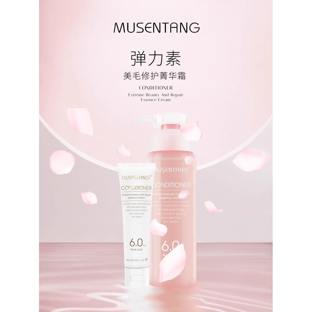 Musentang Elastin Pet Body Wash Dog Body Wash Banho Fragrância de longa duração Filhote de cachorro Teddy Condicionador