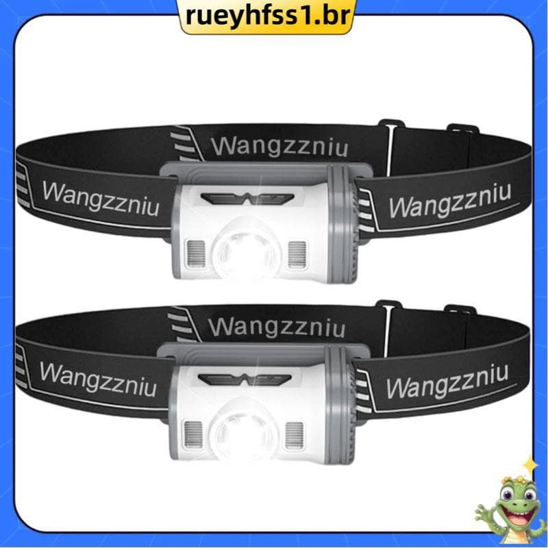 Farol LED Recarregável Com 2 Pacotes Para Ciclismo , Corrida , Acampamento Crianças E Adultos