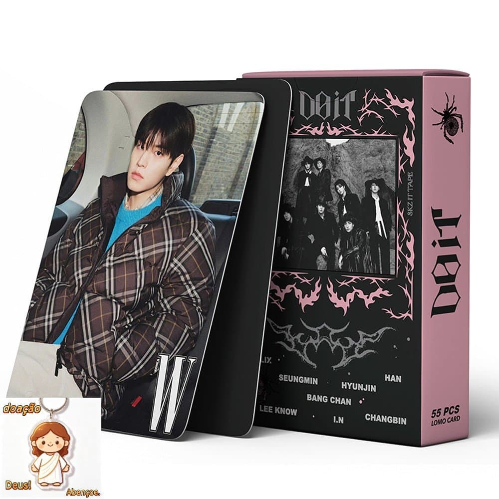 55pcs/box Stray Kids  DO IT KARMA CEREMONY Mixtape Dominado HOP SKZ Relógio Photocards ATE Álbum LOMO Cart
