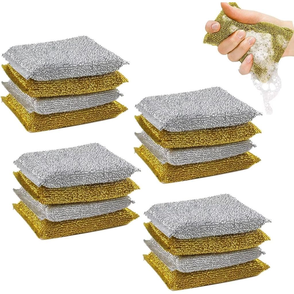 16 Esponjas de Limpeza para Cozinha, Esponjas de Limpeza Pesadas e Não Abrasivas para Pratos, Panelas, Frigideiras, Pia
