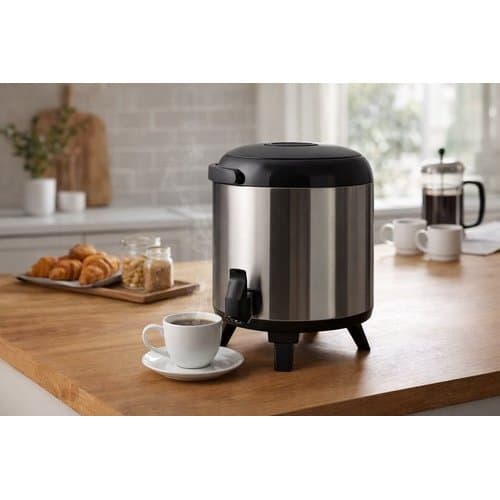 Botijão Térmico Inox Alto Desempenho Capacidade 55 Litros Conserva Bebidas Quentes Frias