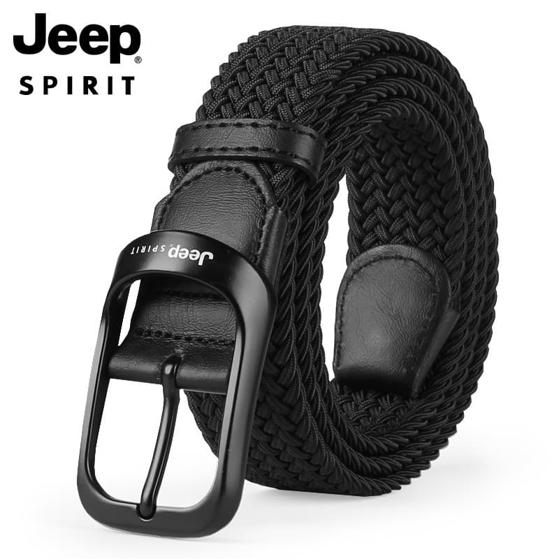 Jeep verão cinto masculino não poroso tecido elástico de malha cinto 2026 masculino elástico tecido macio cinto de lona