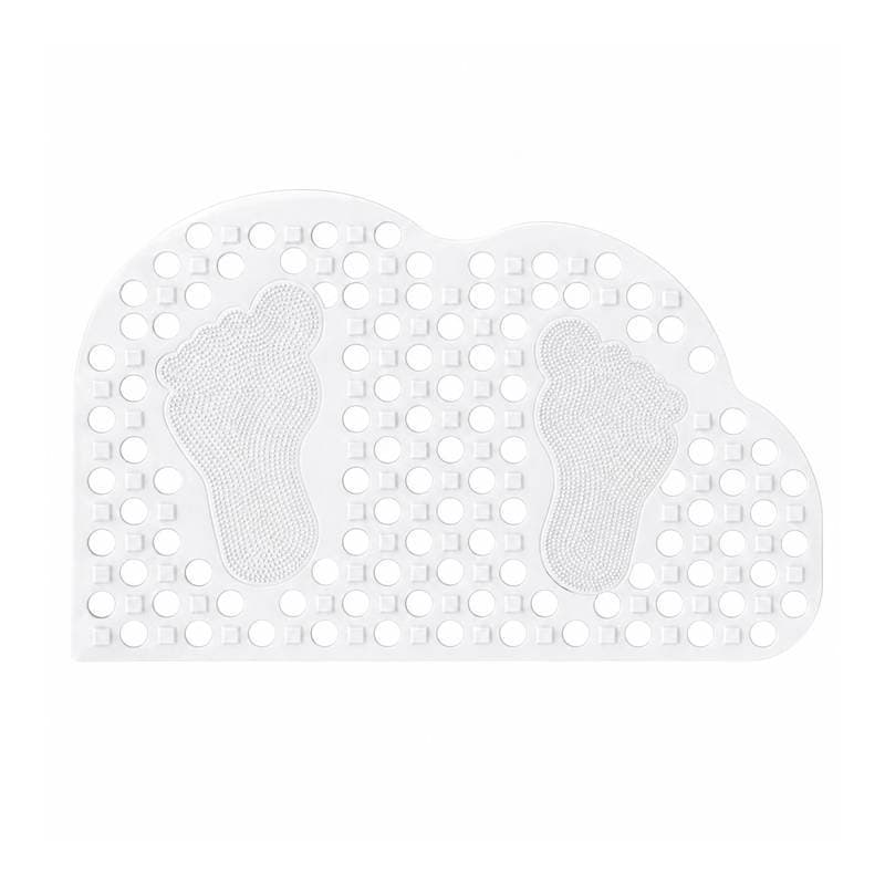 Kit 03 Tapete para Banheiro Branco Antiderrapante c/Ventosas