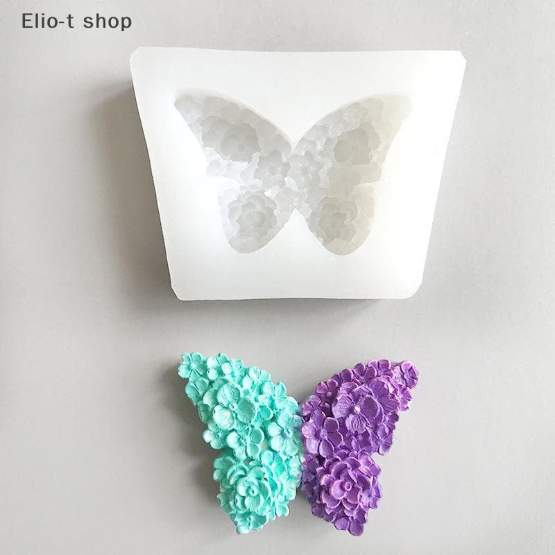 Elio-t Borboleta Silicone Moldes Gesso Molde De Concreto DIY Decoração De Casa Resina Fundição Aromaterapia COD