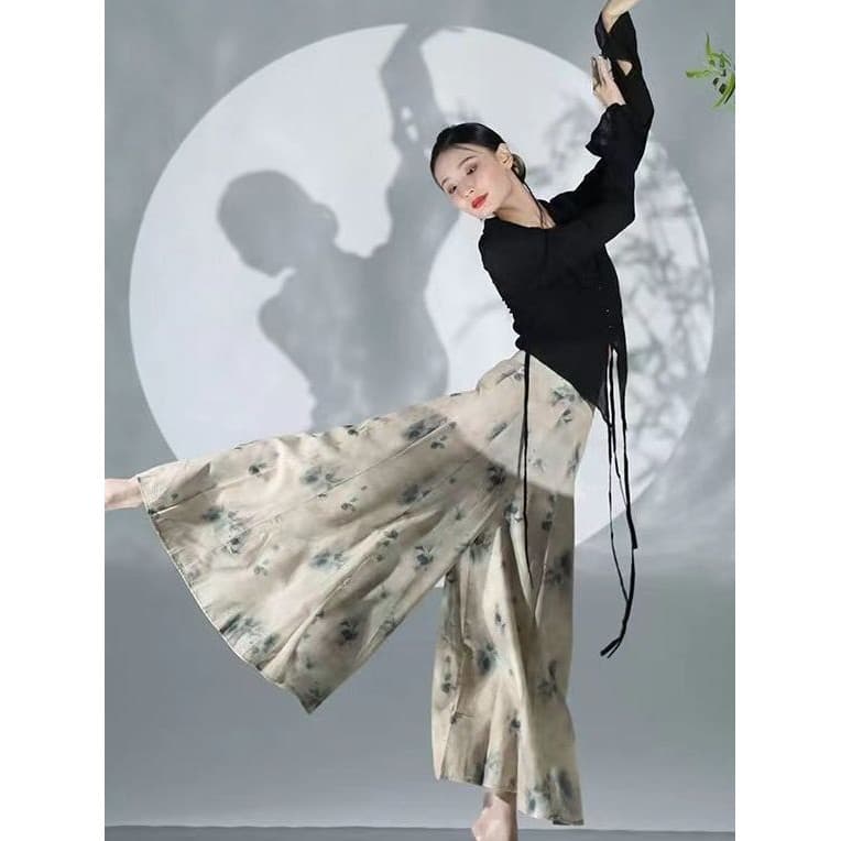 [YCF] Novo traje de dança clássica estilo Country que você pode usar todos os dias, feminino elegante de manga comprida