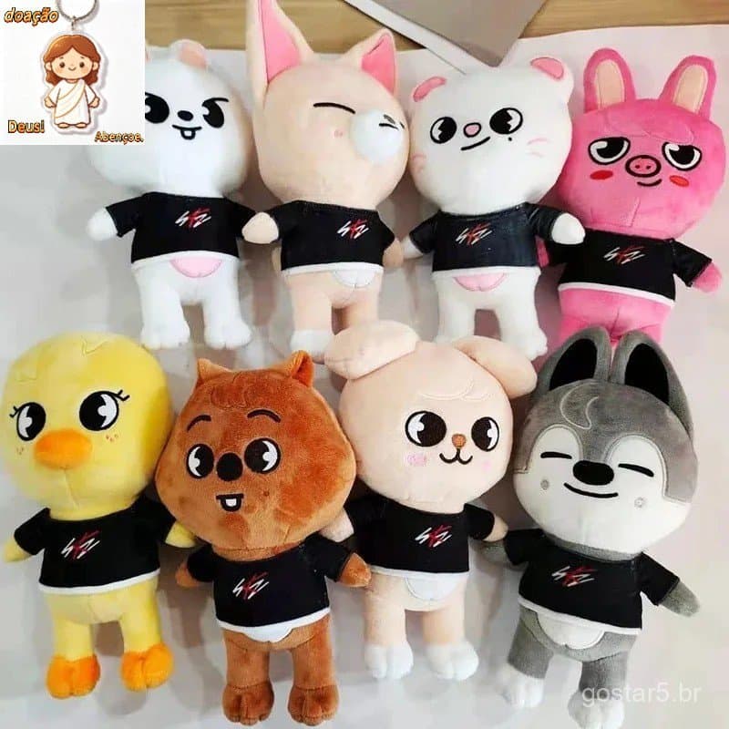 Kpop Fãs Skzoo Wo Z Brinquedo De Pelúcia 20cm Animais Recheados Plushies Kid Dolls Ornament Accessories Stray Gift