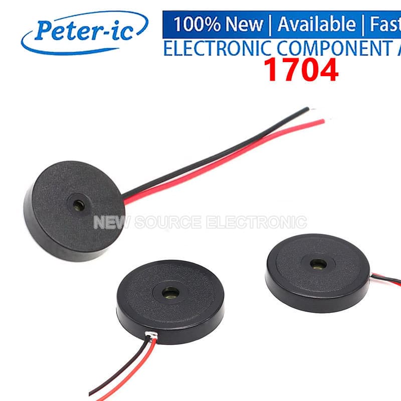 (5 Unidades) 1704 Campainhas Piezoelétricas 17 * 4MM AC 4000Hz Mini Alto-Falante De Alarme Com Campainha Passiva