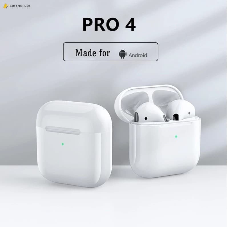 Fone De Ouvido Sem Fio Bluetooth Inpods Pro4-Bateria De Longa Duração 5.0