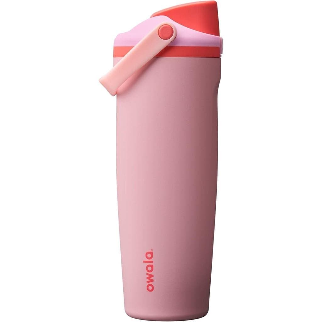 Garrafa de Água Owala FreeSip Sway de Aço Inoxidável Isolada, com Bico de Duas Vias, Canudo Integrado e Alça Tipo Balde,