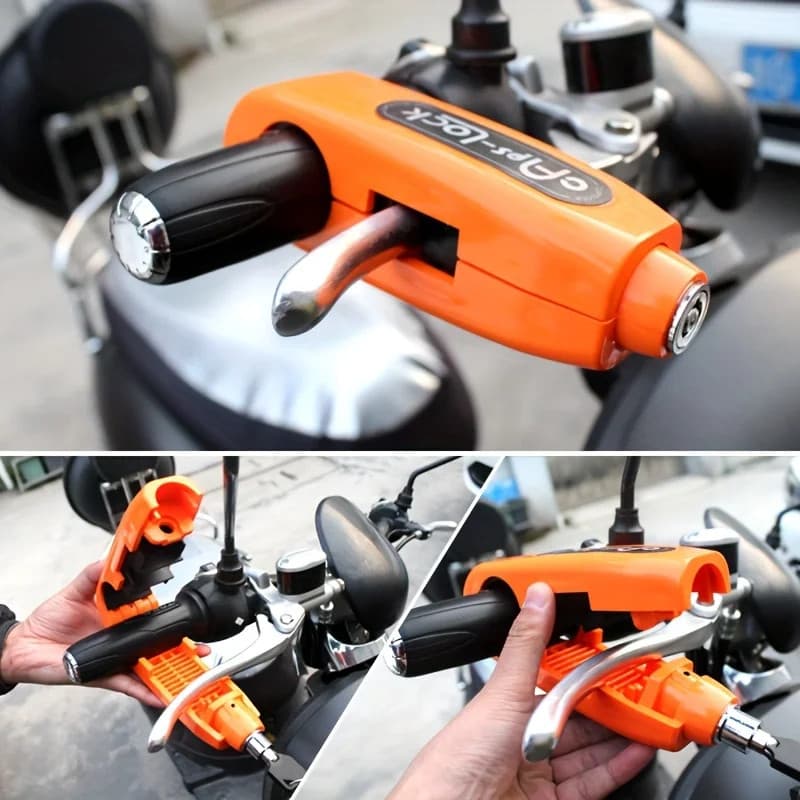 Mini Conjunto De Trava Antifurto Portátil Para Bicicleta Elétrica , Guidão De , Acelerador De Freio Fixa De Segurança An