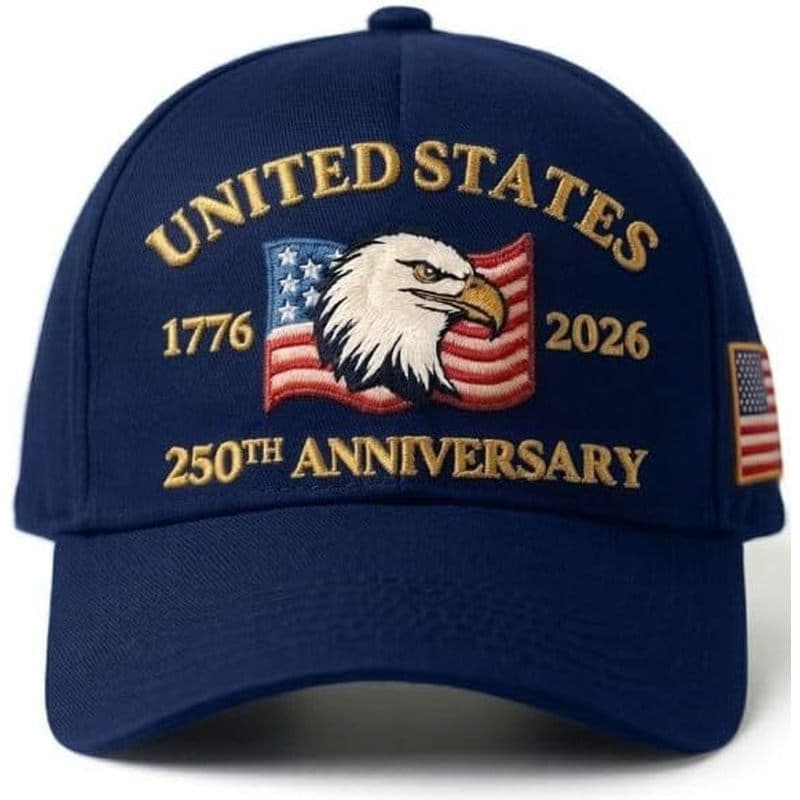 Chapéu Do 250o Aniversário Dos Estados Unidos 1776-2026 , Boné De Beisebol Bordado De Águia Patriótica , Vintage De Algo