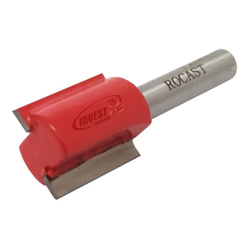 Fresa Reta Rocast 5/8 X 1/4 Para Madeira E Mdf Haste 6,35mm Profissional