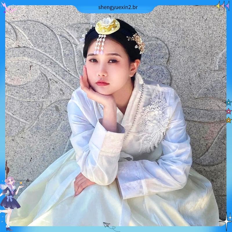 Hanbok tribunal vestido desempenho diário tradicional Yanji coreano traje étnico viagem fotografia correndo princesa tra