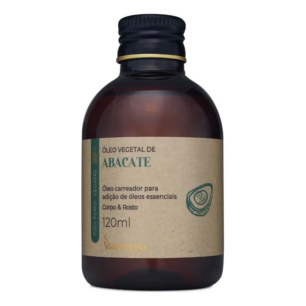 Óleo Vegetal Natural De Abacate 120ml Via Aroma