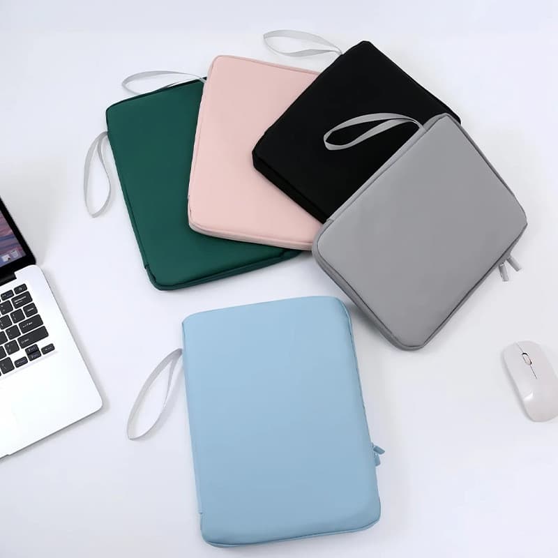 PU Tablet PC Bolsa Cor Sólida Máquina de Aprendizagem de Estudante Capa Protetora Portátil Bolsa de Armazenamento de Tab