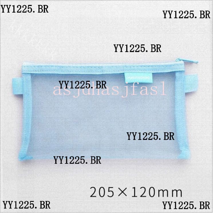 Estojo transparente azul azul coreano Hechoos (tamanho grande)