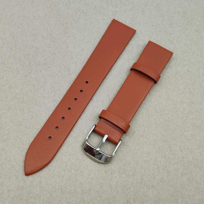 [Alça] Pulseira de couro de primeira camada macia fina Universal pulseira de Interface plana masculina feminina pulseira