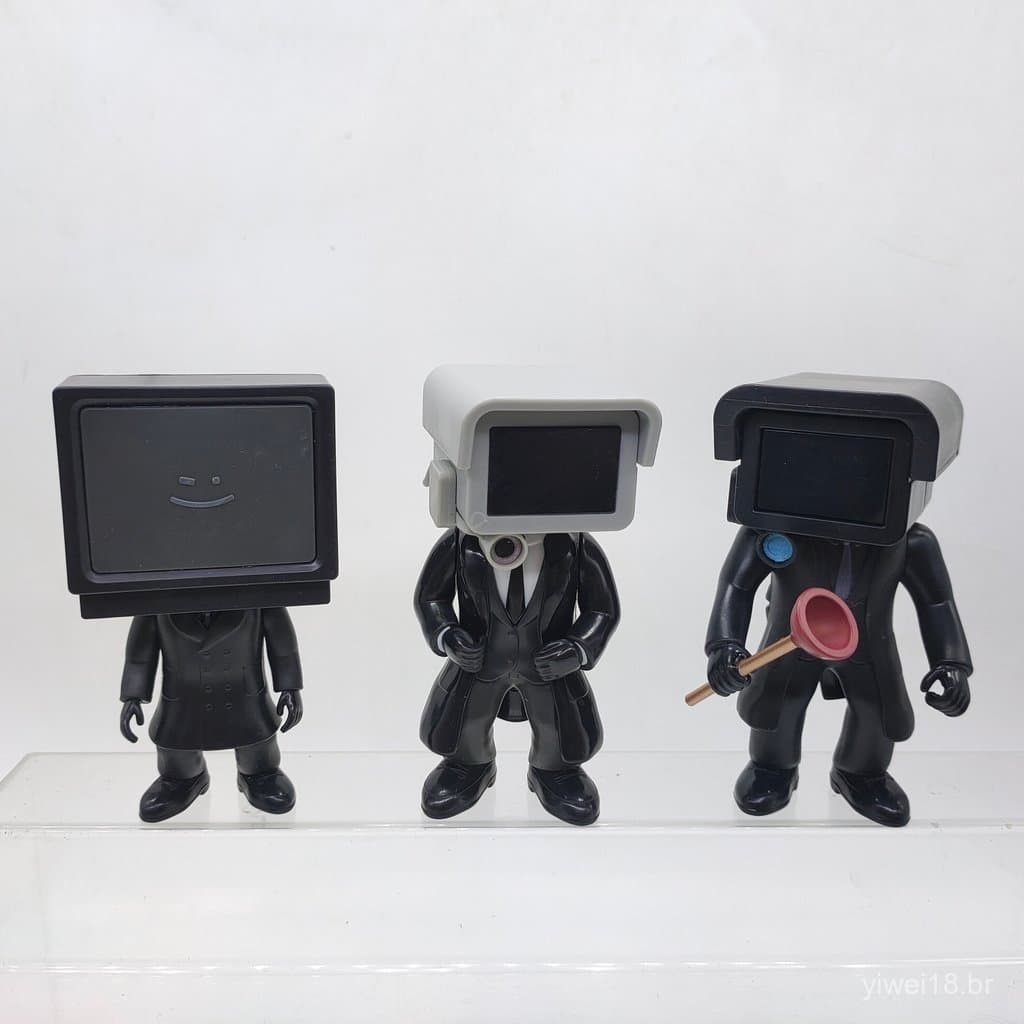 Itens populares em grande quantidade: SKIBIDI Surveillance Man, Toilet TV Man e outras figuras, modelos e ornamentos eng