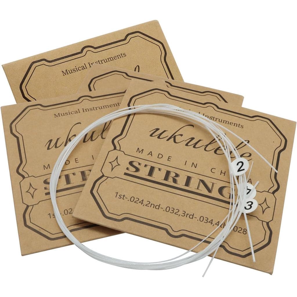 Conjunto de 5 Cordas de Nylon Hordion para Ukulele, Acessório de Substituição para Ukulele Soprano (21 Polegadas), Conce