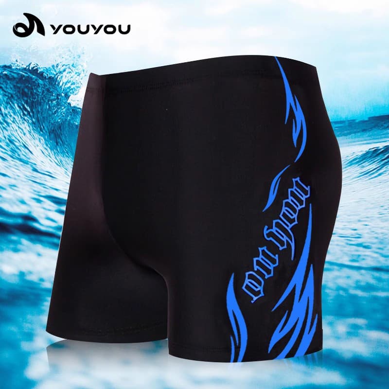 You calção de banho masculino Boxer maiô masculino de cinco pontos solto Anti-constrangimento de secagem rápida tamanho