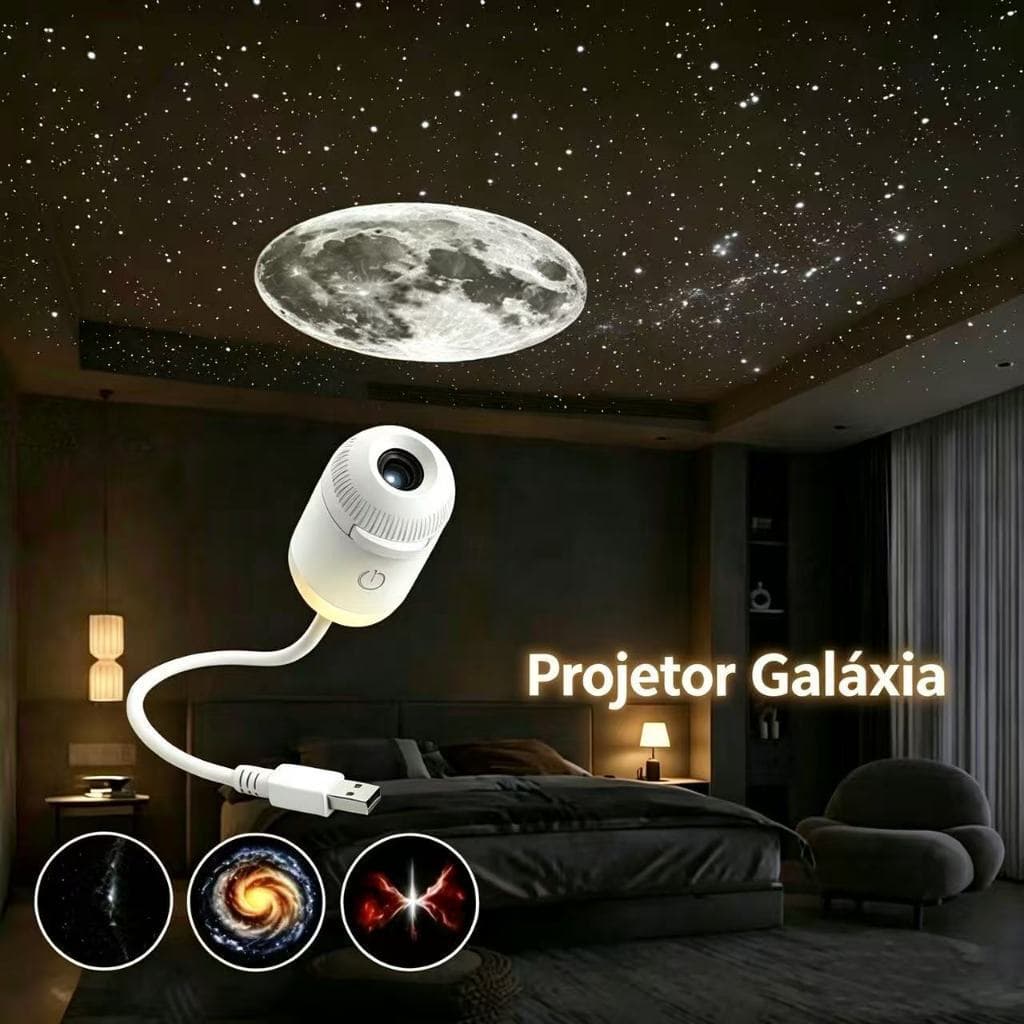 Mini projetor Galaxy de luz noturna dois em um, 12 padrões, cria uma atmosfera romântica confortável, adequado para casa