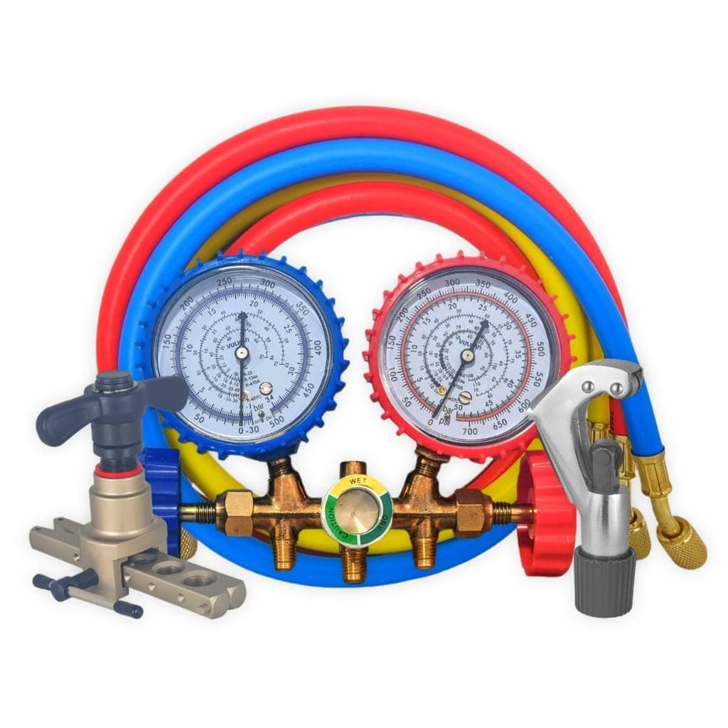 Kit Manifold R410a + Cortador de Tubos + Flangeador Exc