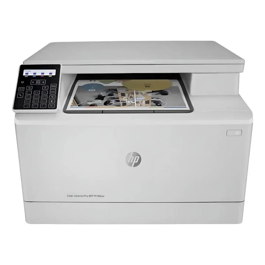 Impressora Multifuncional HP Color LaserJet Pro M180nw Usada para Empresa