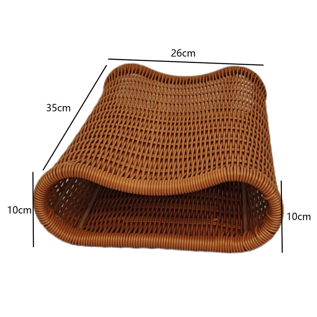 Travesseiro de coluna cervical imitação de Rattan tecido oco travesseiro respirável coluna cervical travesseiro lavável