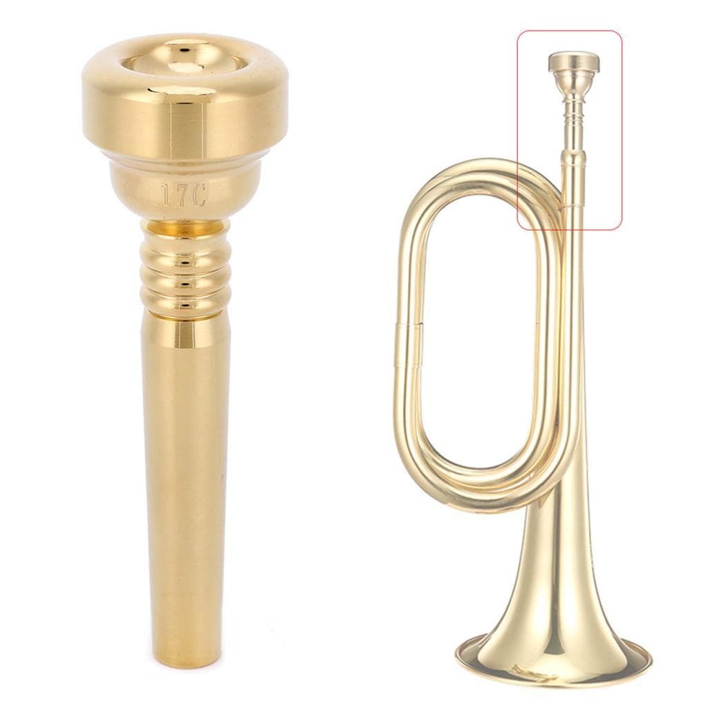 Besttool-BR Bocal de trompete ouro elegante visual iniciante instrumento musical acessórios 17C