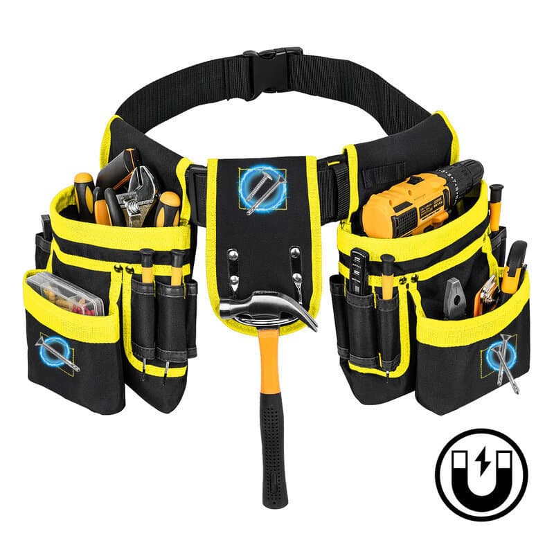 Bolsa De Ferramentas Multifuncional Para Eletricista , Reparo De Nylon , Cinto Ajustável Profissional , 26 Bolsos , Amar