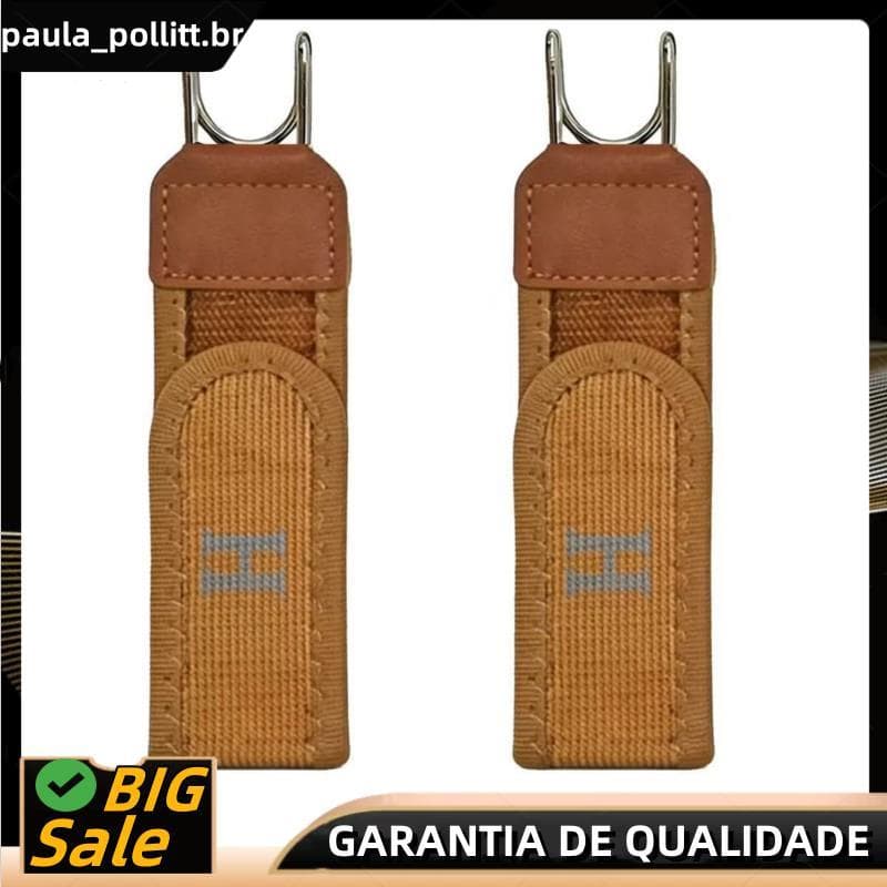 Cinto Lateral Sem Fivela Para Mulheres E Homens , 2 Peças De Elástico Ajustável Calças Jeans
