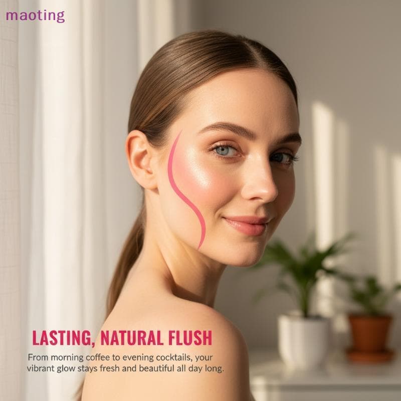 [maoting] Blush Sti Multiuso Para Lábios E Bochechas Radiant Shade Hidratante Duradouro Mulheres Ocupadas [MT]