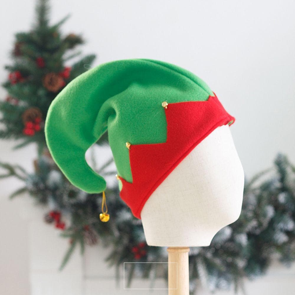 Chapéus De Natal Femininos Decorações Vermelho Verde Retalhos Papai Noel Palhaço Boné Boneco De Neve Bola De Pelúcia Vel