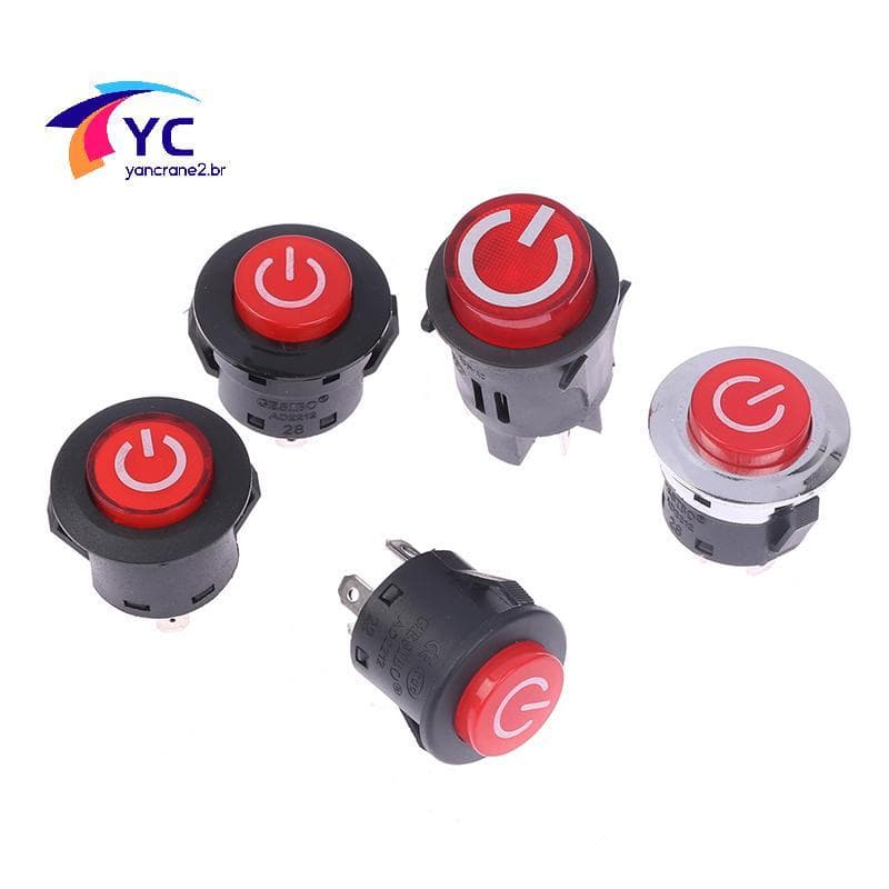 YCBR Interruptor De Partida Com Um Botão Para Carro Elétrico Infantil Alimentação De 3 Pinos Bateria De Bebê .