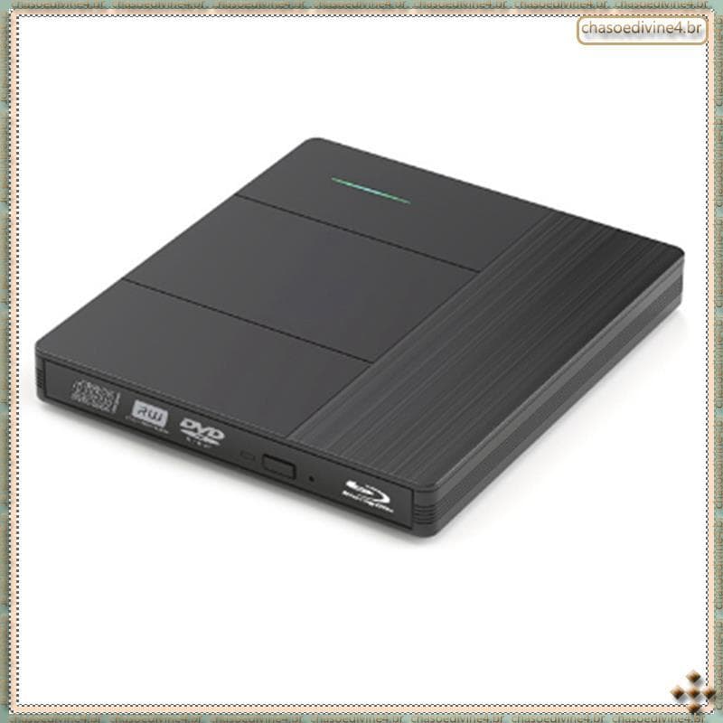 [Ykr] Gravador Portátil Blu-Ray DVD Burner Unidade Óptica Externa