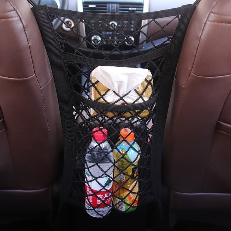 Bolsa de armazenamento universal para assento de carro, organizador de carro, bolso de armazenamento de carro de dupla c