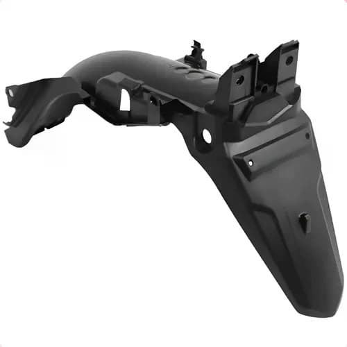 Paralama Traseiro Pro Tork Honda Fan 125 2009 a 2012 Preto