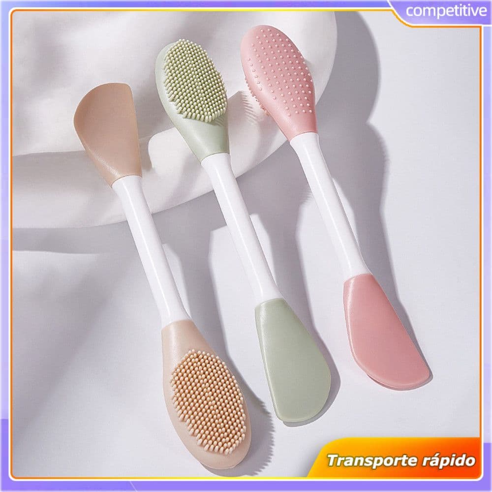 Escova De Massagem E Limpeza Pequena E Prática Para Beleza E Cuidados Com A Pele, Escova De Silicone Para Limpeza