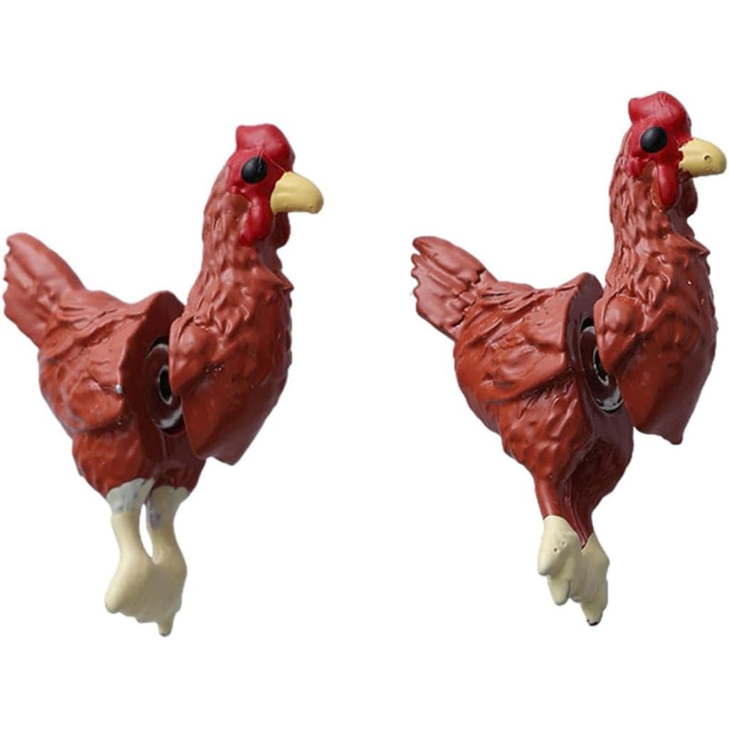 Brincos de Galinha Engraçados - Brincos de Galinha Mini Realistas em 3D, Galinhas, Galo, Brincos Pendentes PJLK