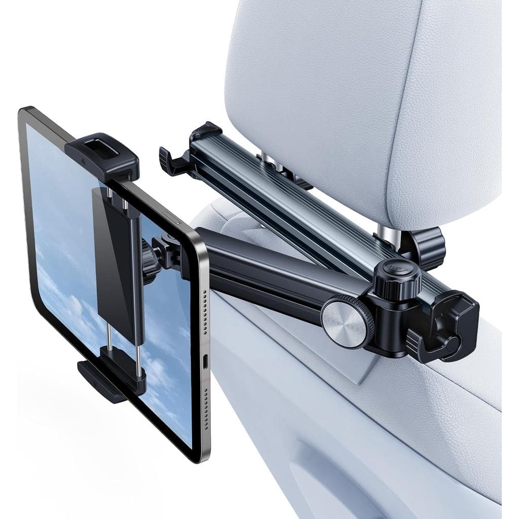 Suporte de Tablet para Encosto de Cabeça de Carro QATSBASF, [Braço Extensível] Suporte de Tablet Ajustável para Banco Tr